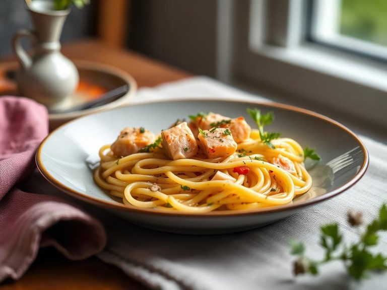 Salmon pasta or casserole