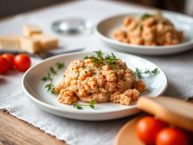 Salmon rillettes or pâté