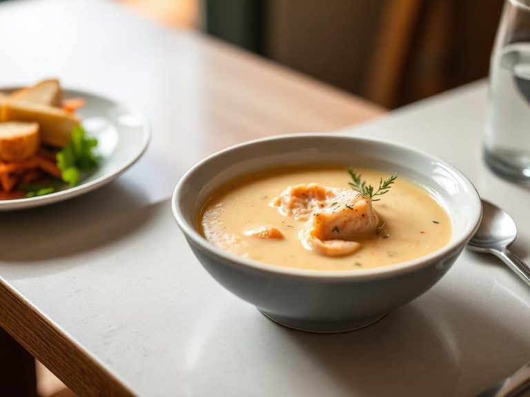 Salmon Soup (with potatoes and onions)
