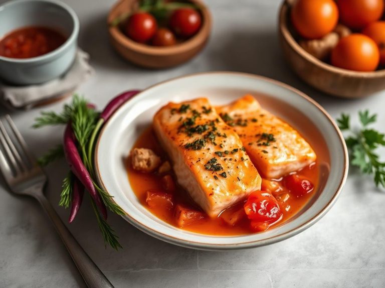Salmonberry and salmon stew (traditional)