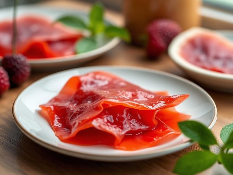 Salmonberry fruit leather