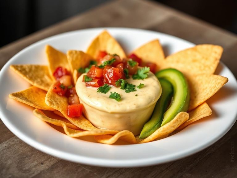 Salsa and queso dip