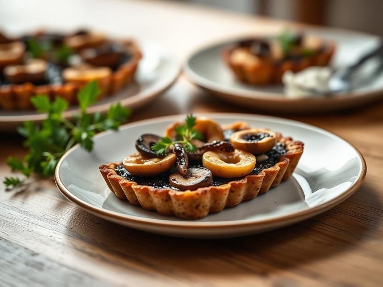 Salsify and Mushroom Tart