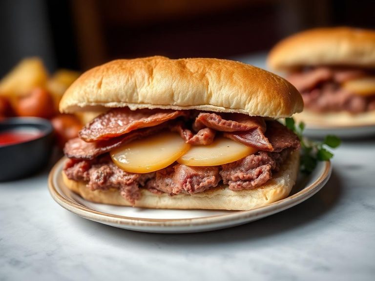 Salt Beef and Potato Sandwich