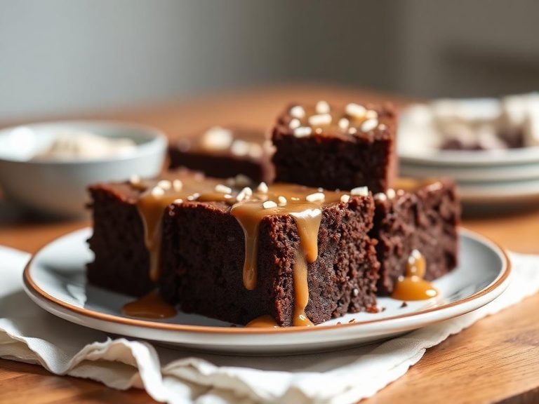 Salted caramel brownies