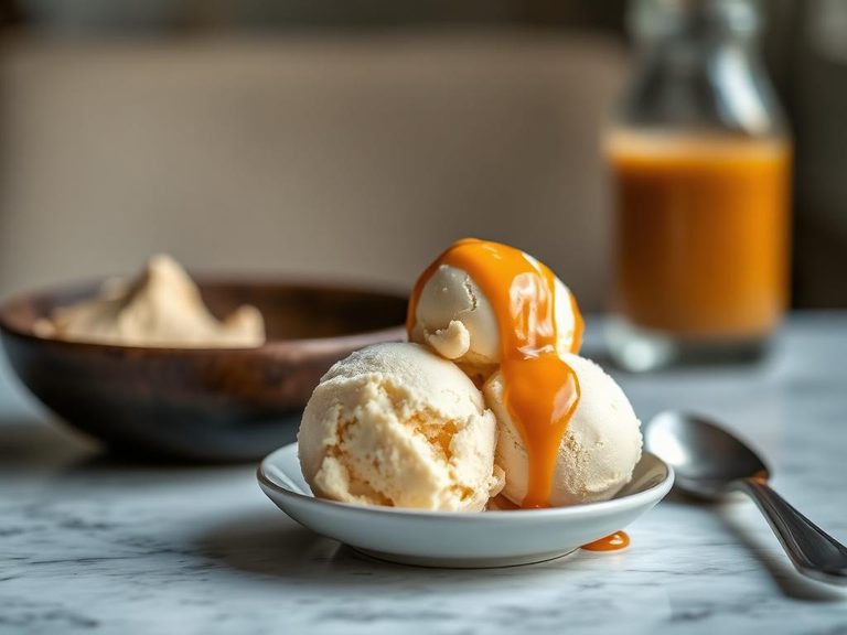 Salted caramel ice cream