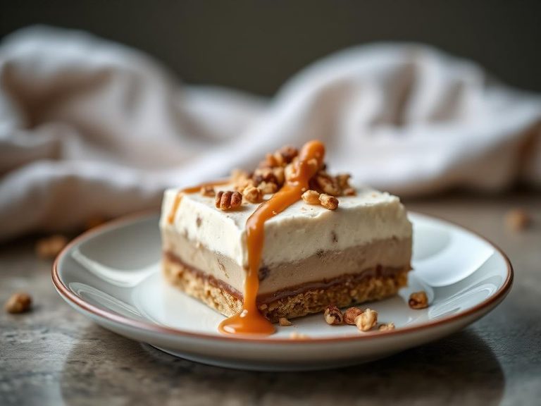 Salted Caramel Nut Ice Cream Bar