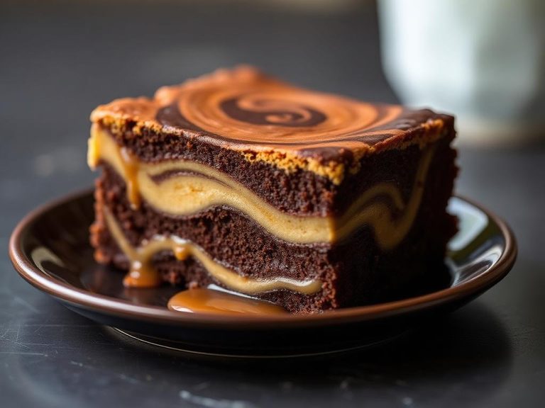 Salted Caramel Swirl Brownie