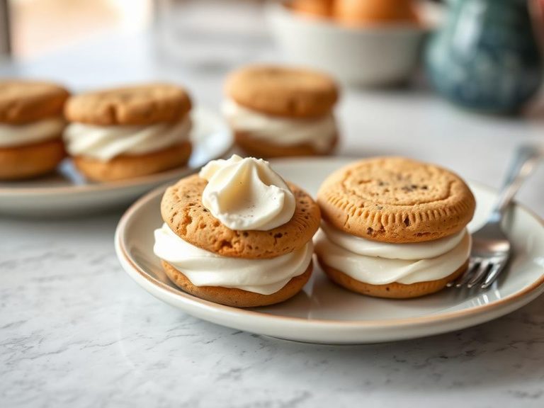 Sandwich Cookies with Sugar-Free Cream