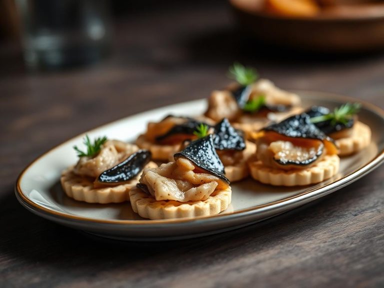 Sardine or tuna on crackers