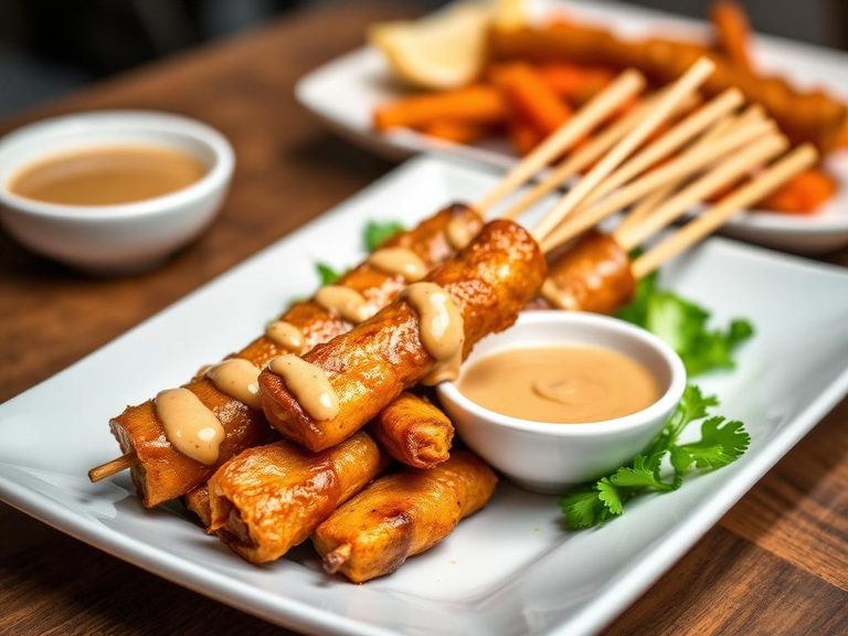 Satay with Peanut Sauce