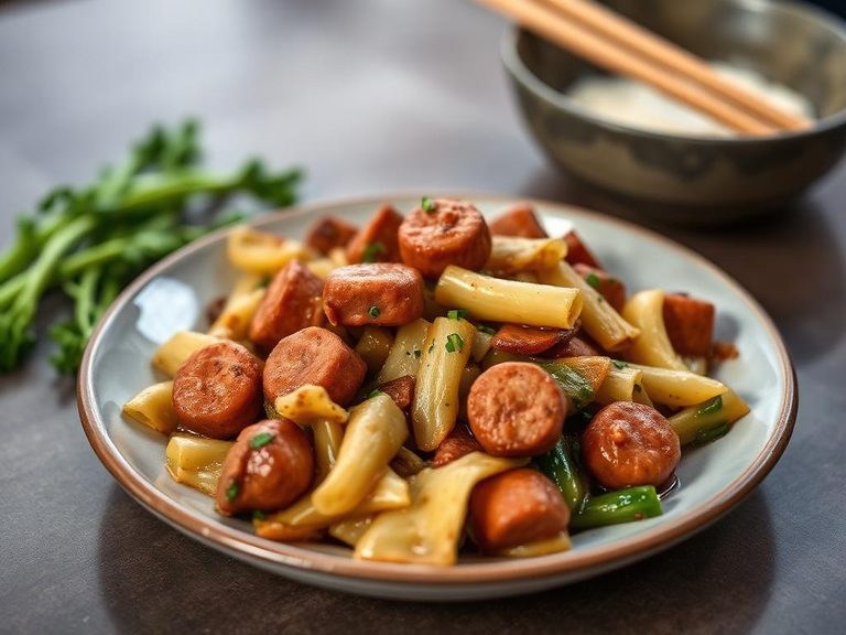 Sausage and Cabbage Stir-fry