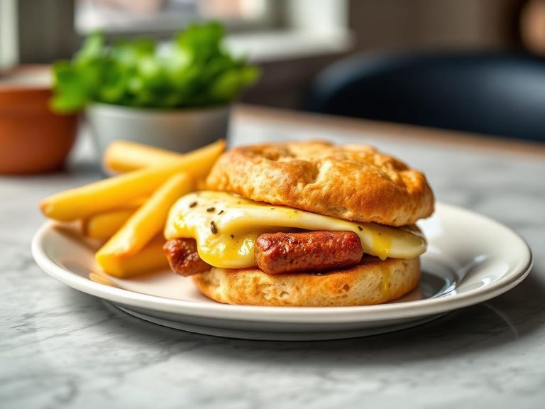 Sausage and Egg Biscuit