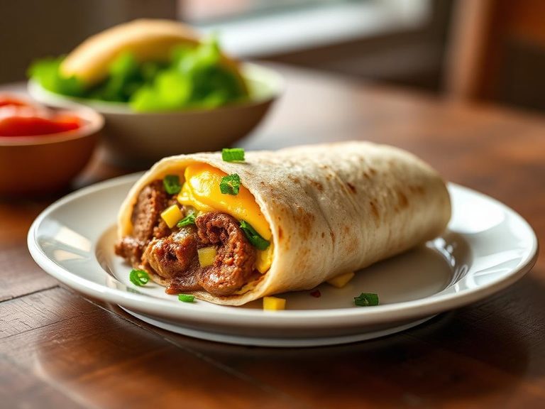 Sausage and Egg Breakfast Burrito
