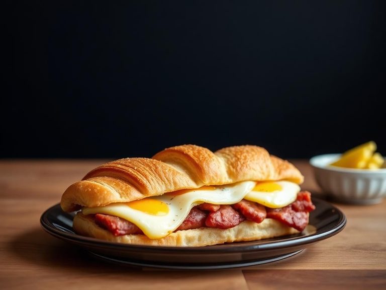 Sausage and Egg Croissant Melt