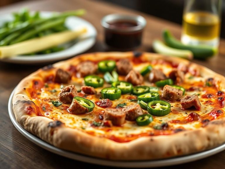 Sausage and Jalapeño Pizza