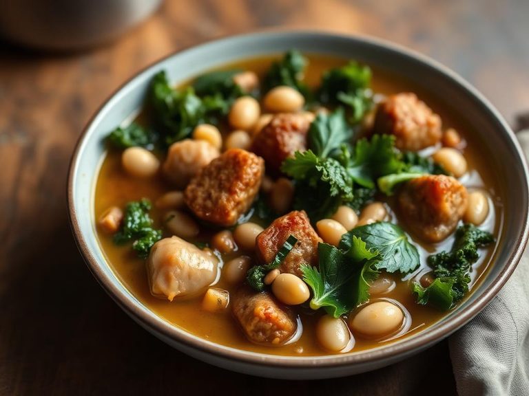 Sausage and Kale White Bean Stew