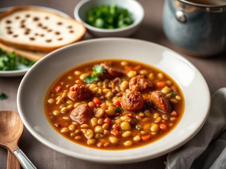 Sausage and Lentil Soup