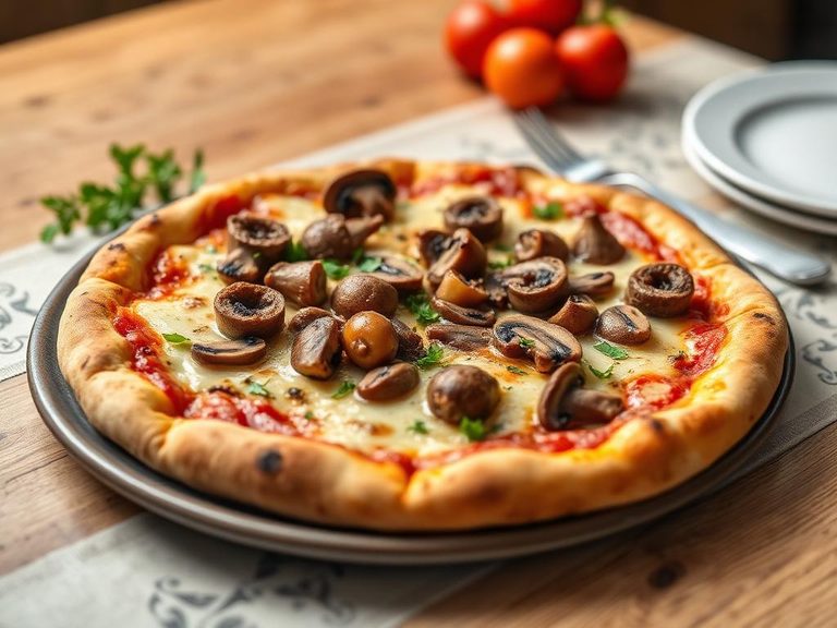 Sausage and Mushroom Pizza