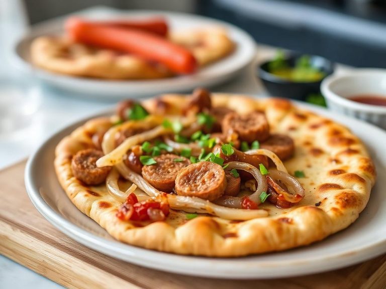 Sausage and Onion Flatbread