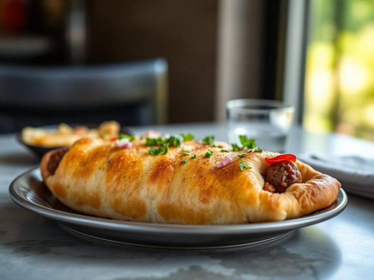 Sausage and Pepper Calzone