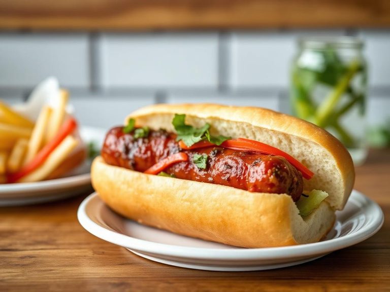 Sausage and pepper hoagie roll