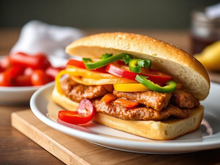 Sausage and Pepper Sandwich