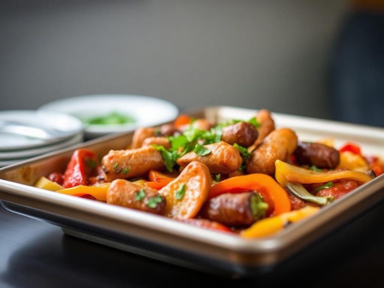 Sausage and Pepper Sheet Pan Dinner