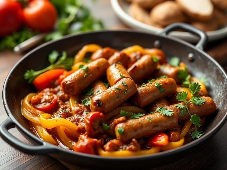 Sausage and pepper skillet