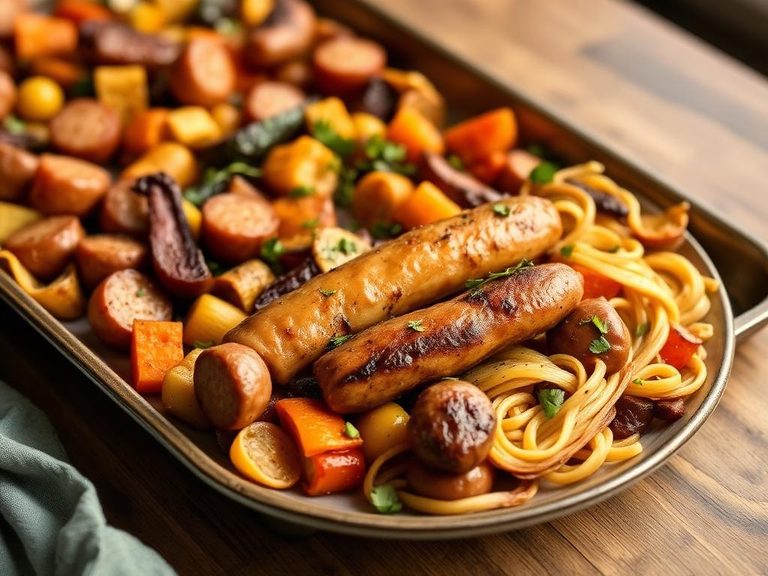Sausage and Vegetable Sheet Pan Dinner