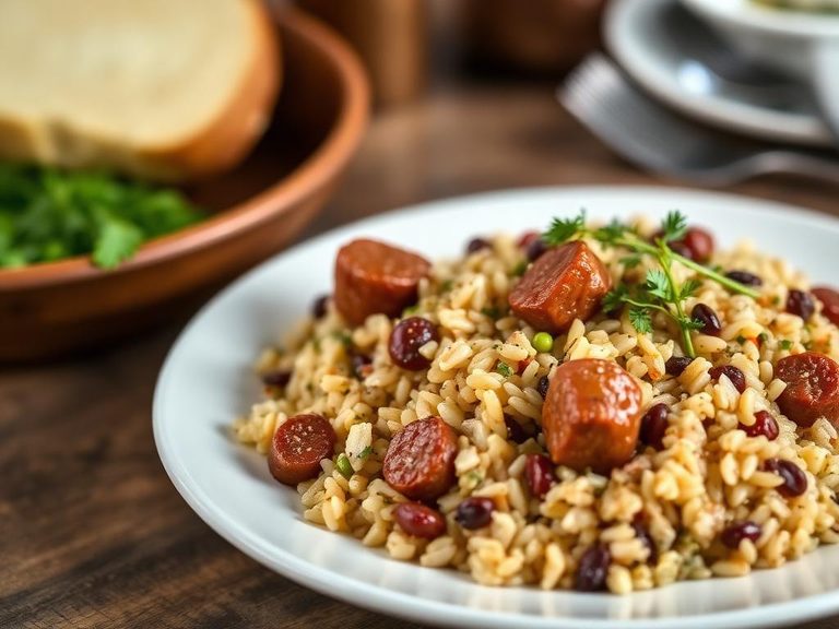 Sausage and Wild Rice Pilaf