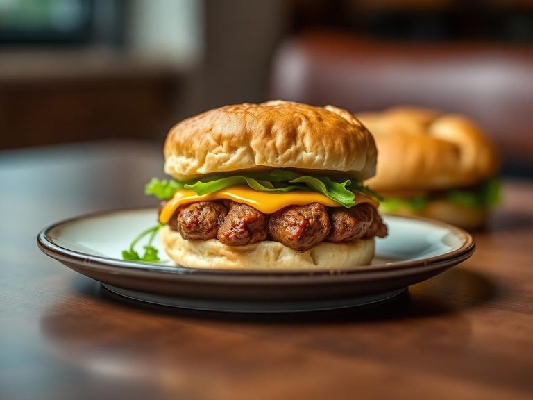 Sausage biscuit slider