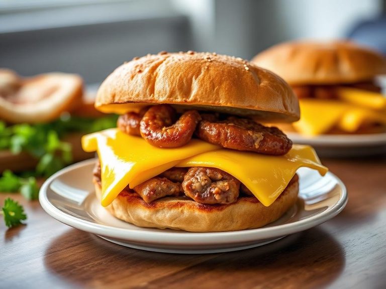 Sausage, Egg, and Cheese Breakfast Sandwich