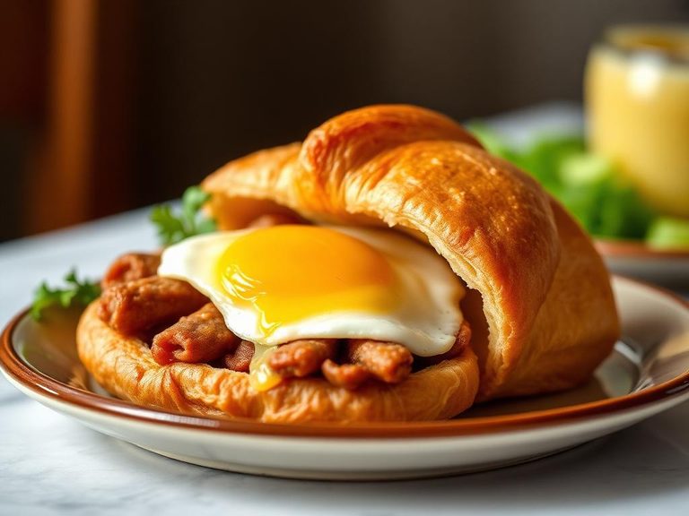 Sausage, Egg, and Cheese Croissant