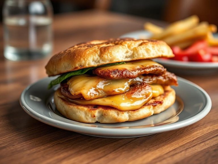Sausage Griddle Cake Sandwich