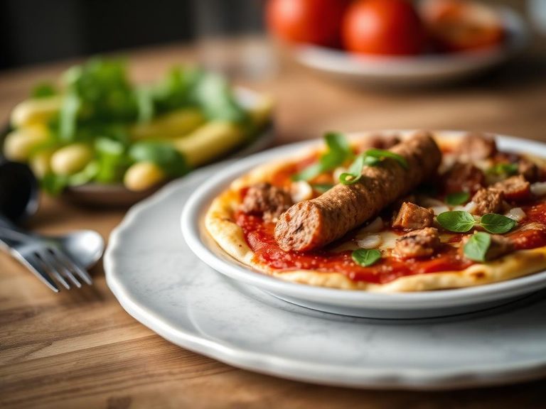 Sausage pizza topping
