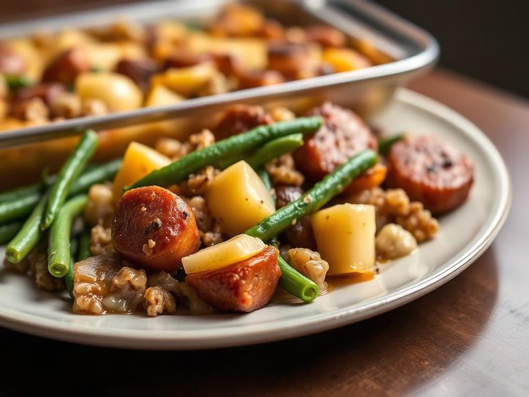 Sausage, Potato, and Green Bean Casserole