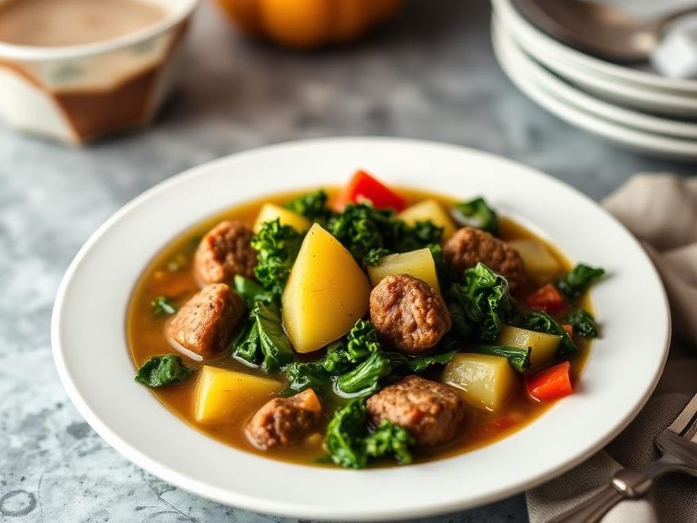 Sausage, Potato, & Kale Soup