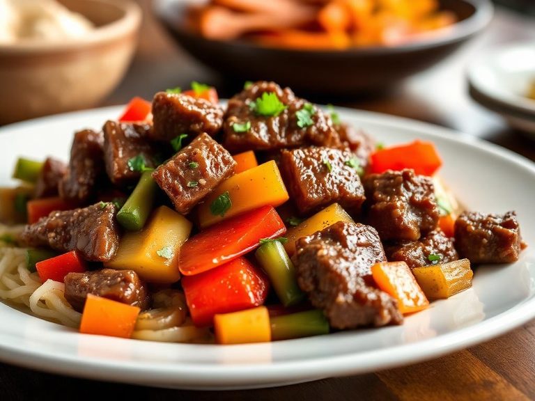 Sautéed Beef with Mixed Vegetables