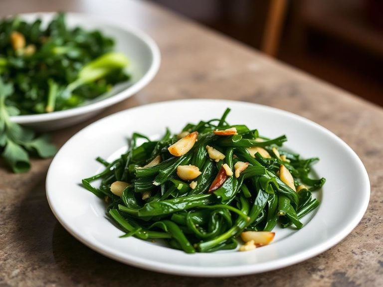 Sautéed Bitter Greens with Garlic