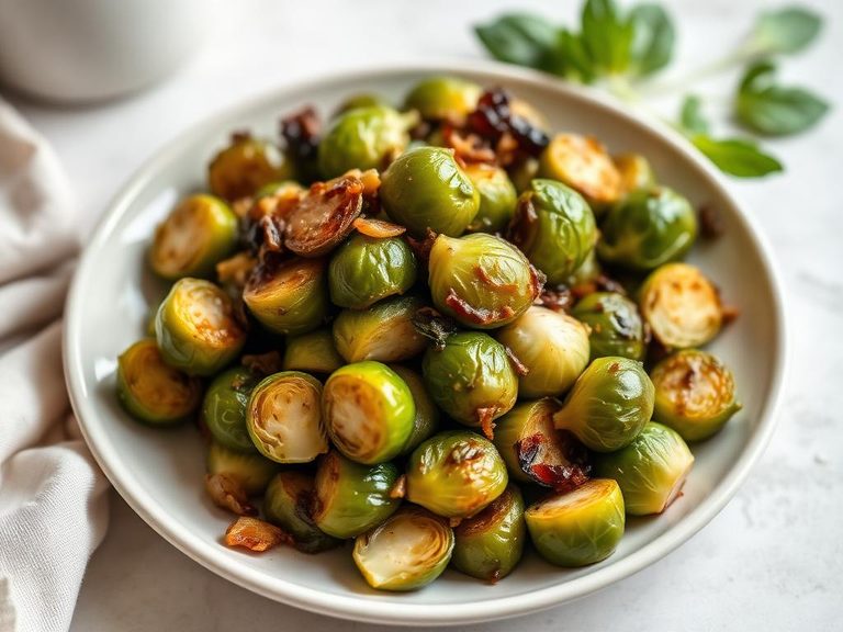 Sautéed Brussels Sprouts with Garlic