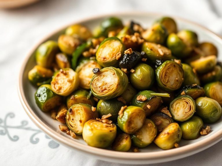 Sautéed Brussels Sprouts with Lemon and Garlic