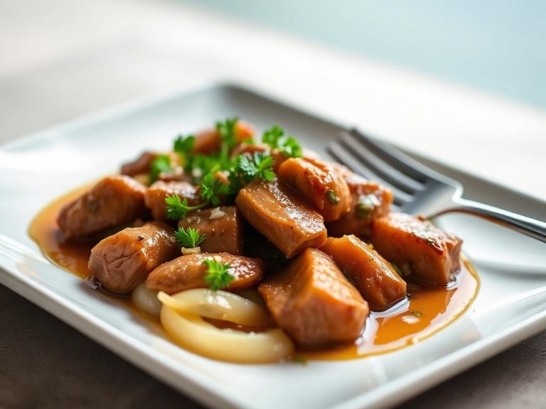 Sautéed chicken liver with garlic