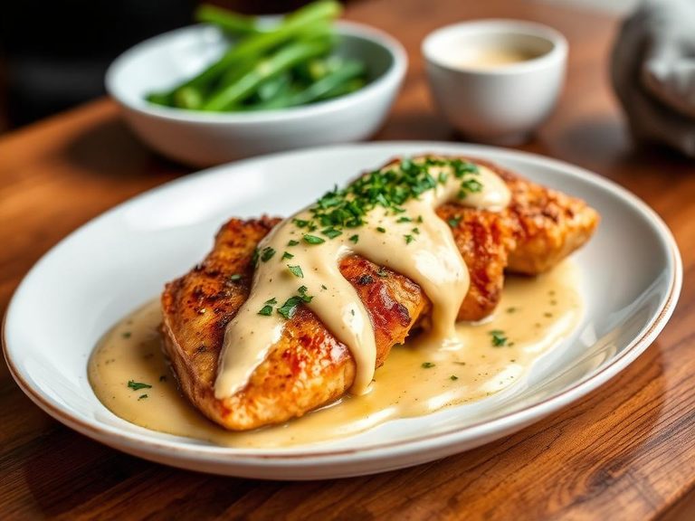 Sautéed Chicken with Mustard Cream Sauce