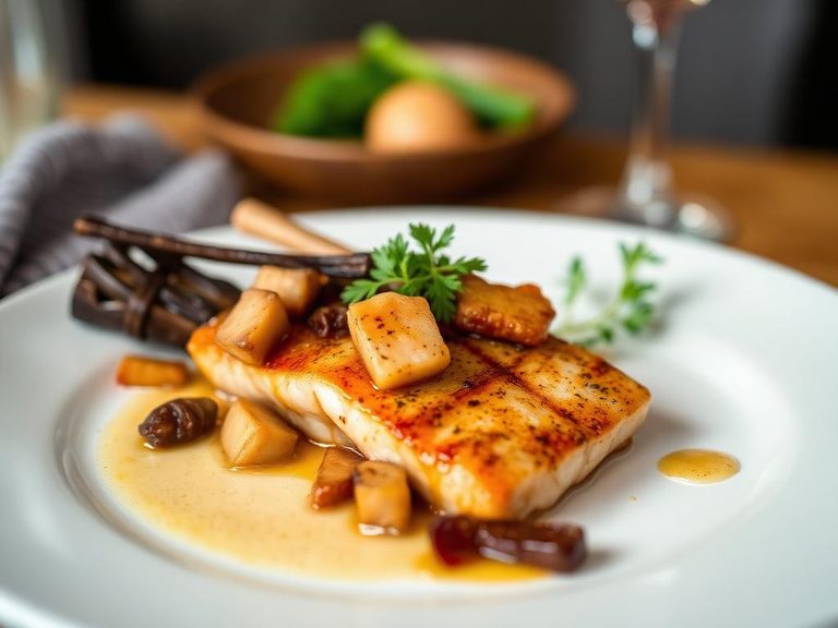 Sautéed forest game or fish