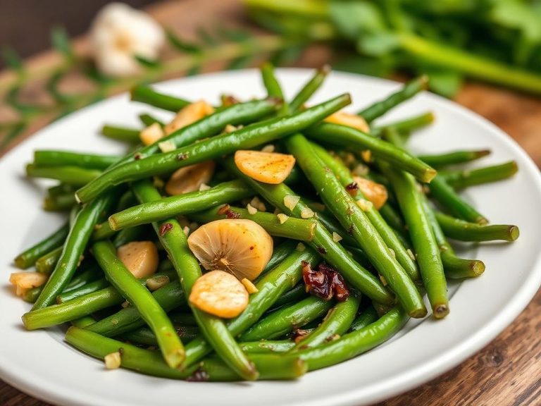 Sautéed Green Beans with Garlic