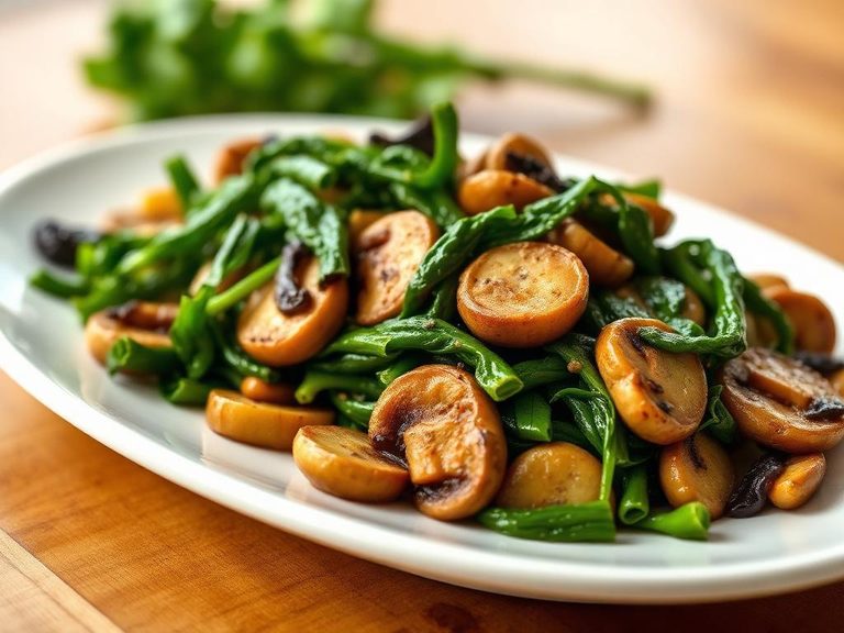 Sautéed greens or mushrooms