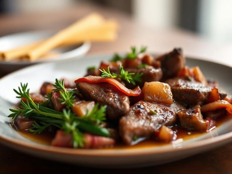 Sautéed Liver with Bacon