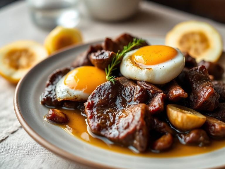 Sautéed Liver with Eggs