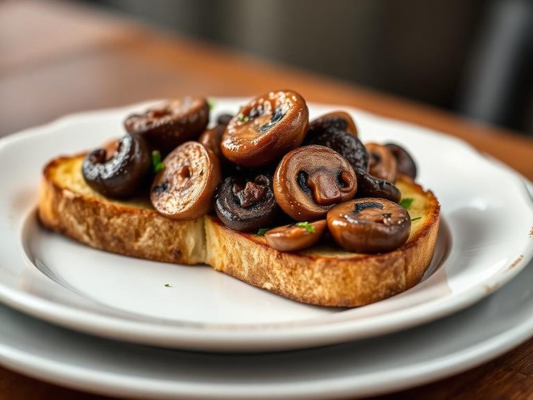 Sautéed Mushrooms on Toast